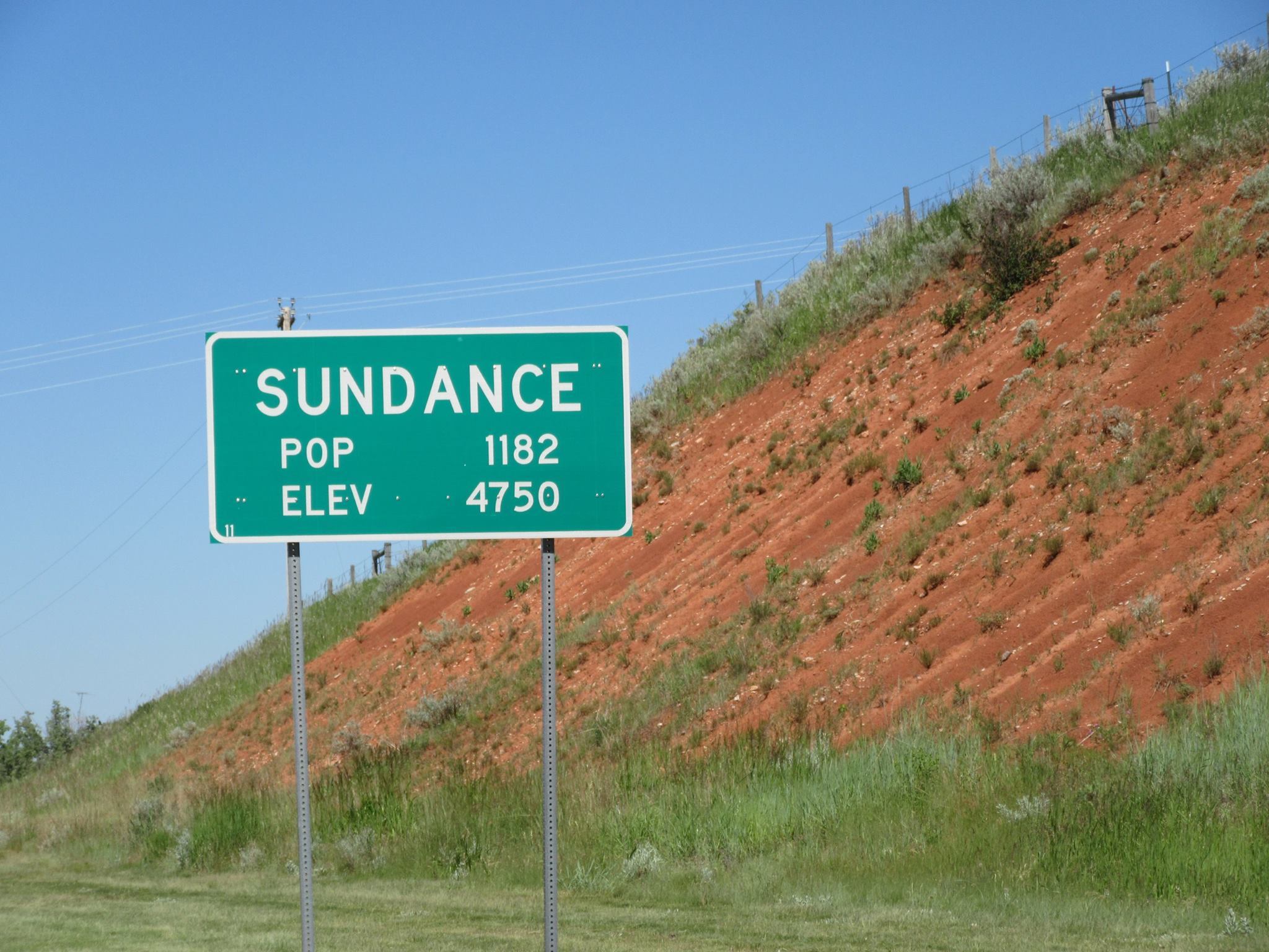 Sundance City Limits sign