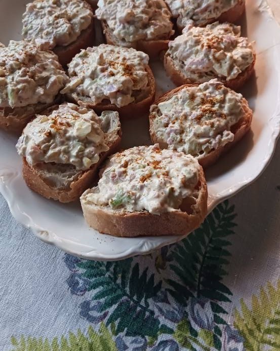 fancy ham salad sandwiches